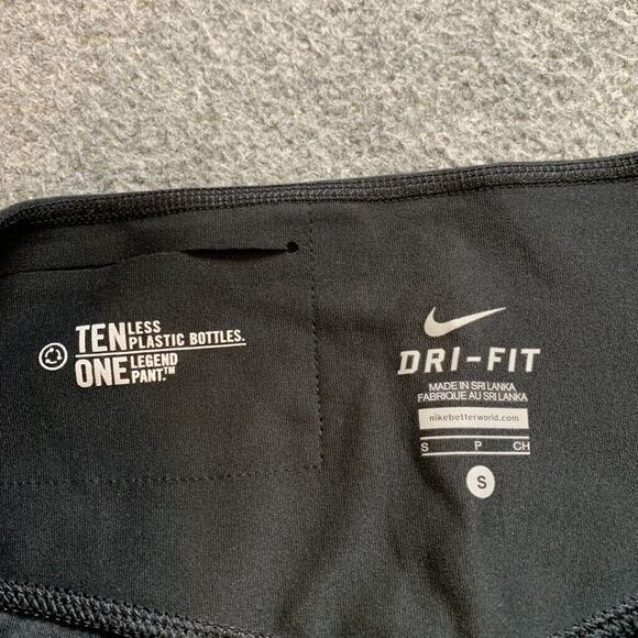 Nike Leggings Womens S Small Black Geranium Dri Fit Legend High Waist Mesh Panel - Picture 6 of 11